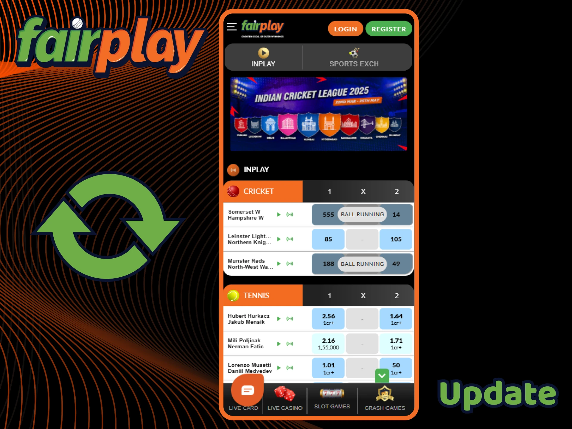 Find out how to update the FairPlay app to the latest version.