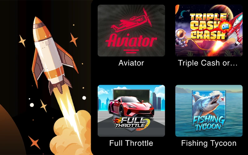 Take your chances in crash games from FairPlay Casino and win big.