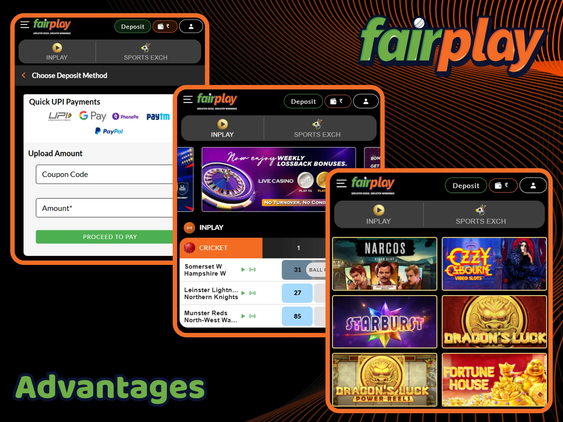 FairPlay offers a wide range of sports, games, bonuses and other features.
