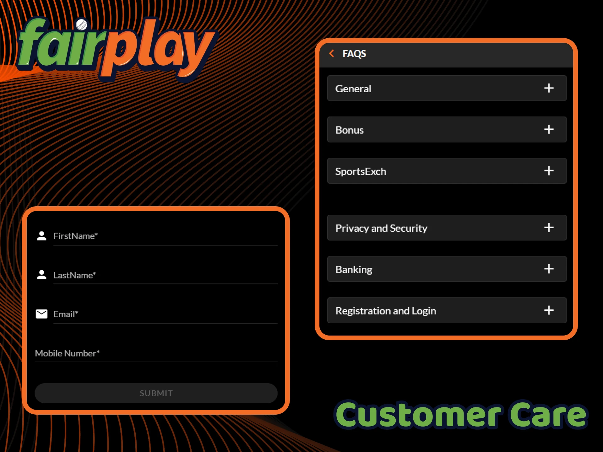 Contact FairPlay customer support if you have any issues.