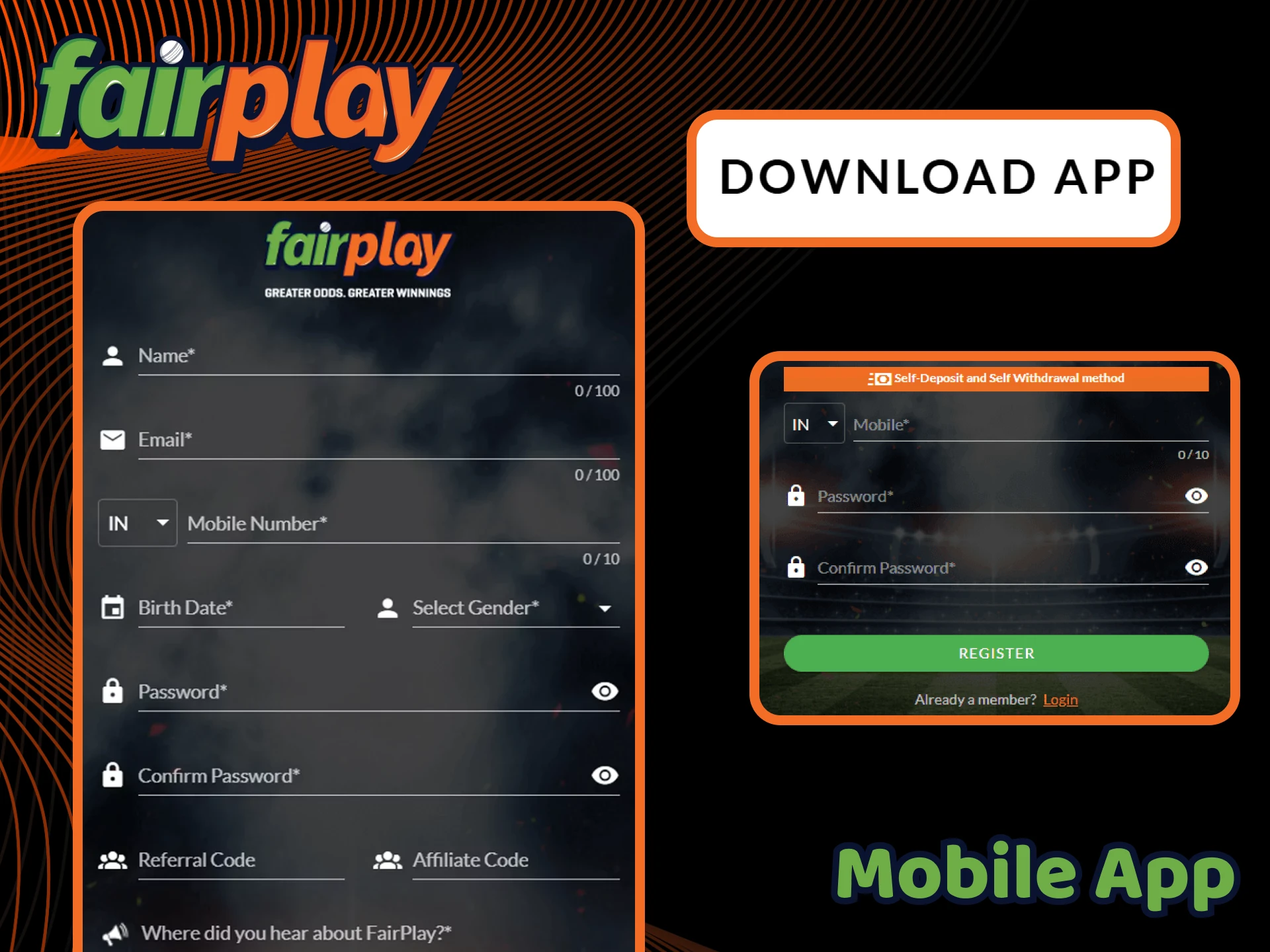 Download and register through the FairPlay app.