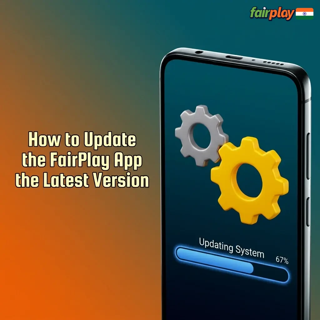 Alt text: Screenshot guide showing FairPlay app update steps for Android APK download and iOS PWA auto-update via Safari